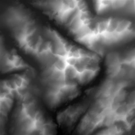 real world terrain heightmap.